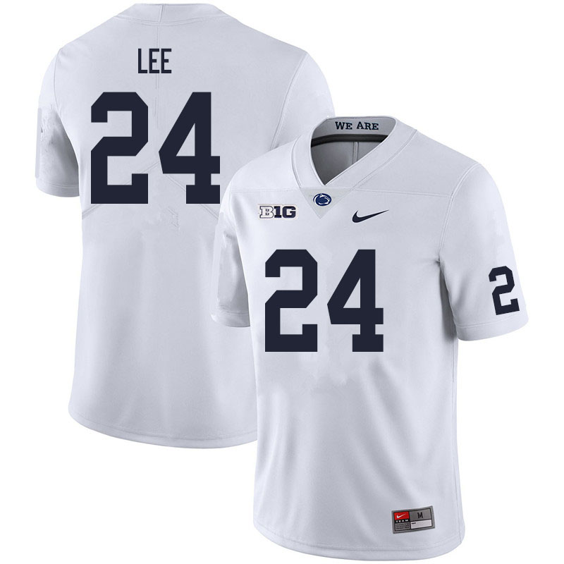 NCAA Nike Men's Penn State Nittany Lions Keyvone Lee #24 College Football Authentic White Stitched Jersey KNX6898JN